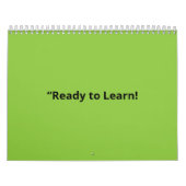 Flat Lime Green Background – School Texture Kalender (Hoes)