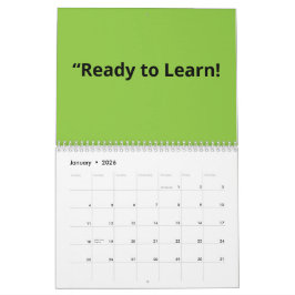 Flat Lime Green Background – School Texture Kalender