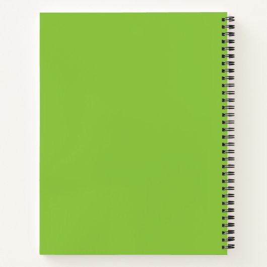Flat Lime Green Background – School Texture Notitieboek (Achterkant)