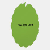 Flat Lime Green Background – School Texture Ornament Kaart (Rechts)