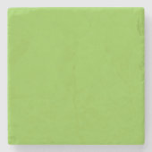 Flat Lime Green Background – School Texture Stenen Onderzetter (Voorkant)