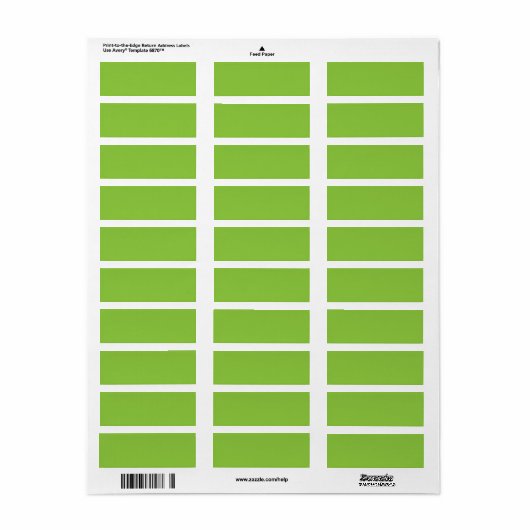Flat Lime Green Background Texture  Etiket (Full Sheet)