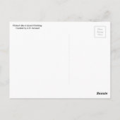 Flat Lizard Briefkaart - Flat Earth Meme (Achterkant)