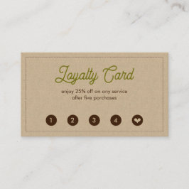 Flat Loyalty-kaart Klantenkaartje