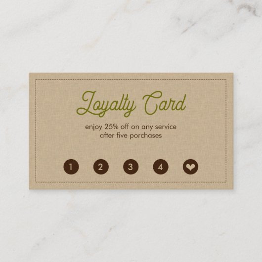 Flat Loyalty-kaart Klantenkaartje (Voorkant)