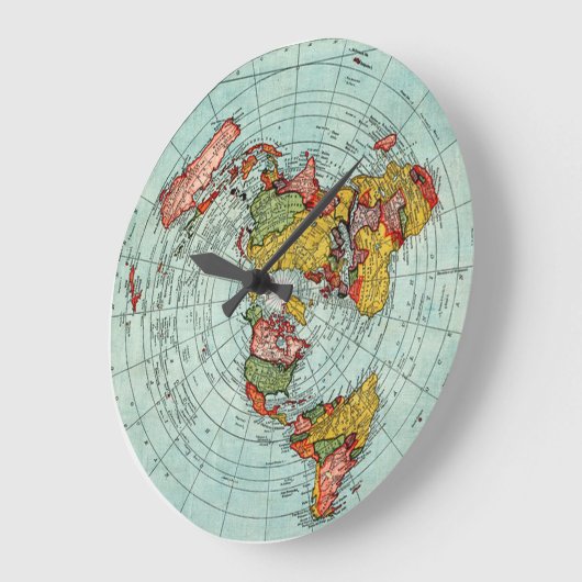 Flat Map-wandklok Grote Klok (Hoek)