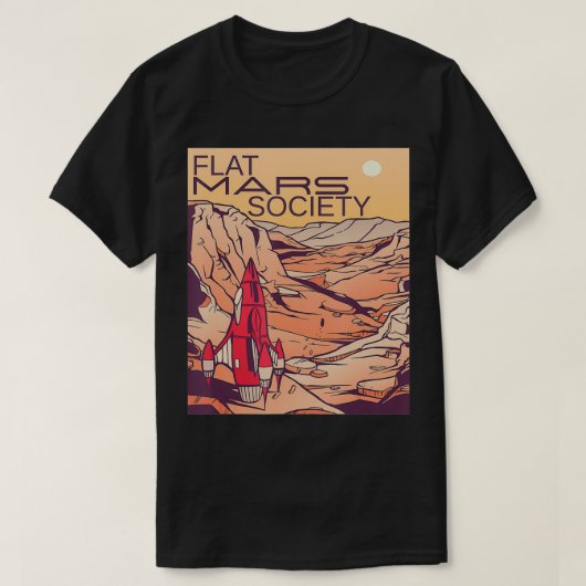 Flat Mars Society4 T-shirt (Design voorkant)