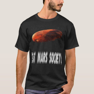 flat mars society 57 t-shirt