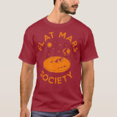 Flat Mars Society Flat Earth Universe Sci-Fi T-shirt (Voorkant)