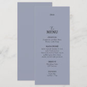 Flat Menu bruiloft Minimalistisch modern. (Voorkant / Achterkant)