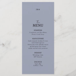 Flat Menu bruiloft Minimalistisch modern.