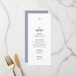 Flat Menu bruiloft Minimalistisch modern.