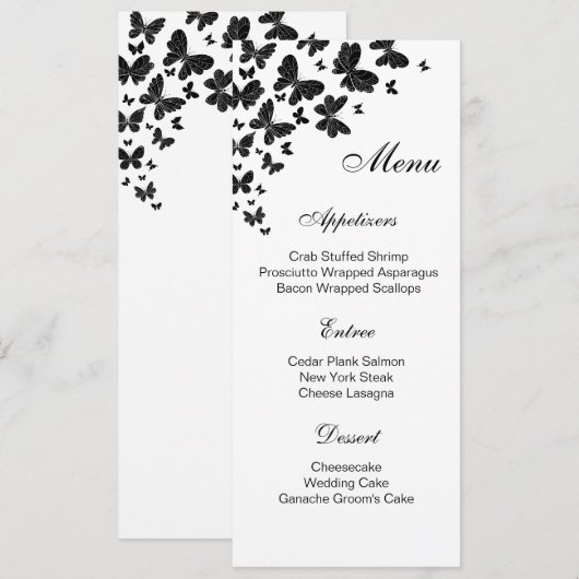 Flat Menu Kaart (Voorkant / Achterkant)