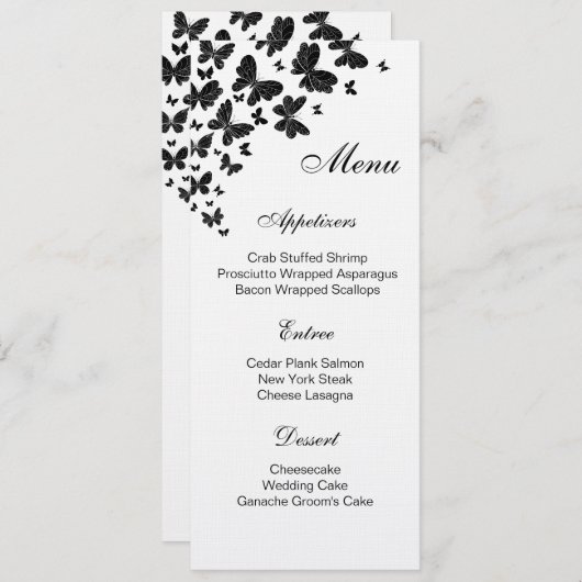 Flat Menu Kaart (Voorkant / Achterkant)