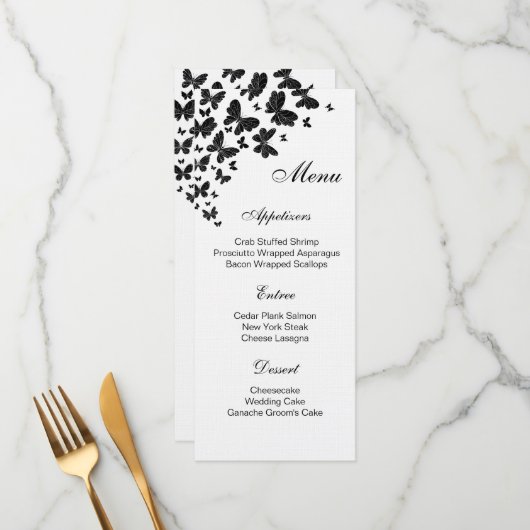 Flat Menu Kaart (Voorkant / Achterkant in situ)