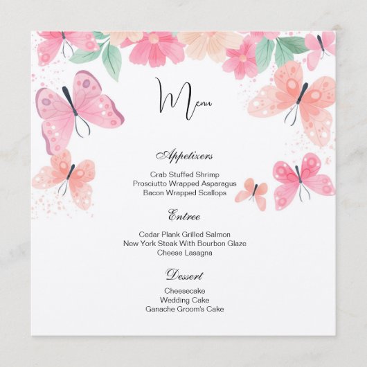 Flat Menu Kaart (Voorkant)