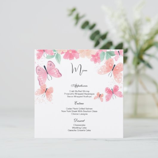 Flat Menu Kaart (Staand voorkant)