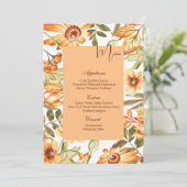 Flat Menu Kaart-Autumn (Staand voorkant)