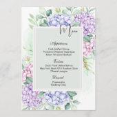 Flat Menu Kaart-Hydrangeas (Voorkant)