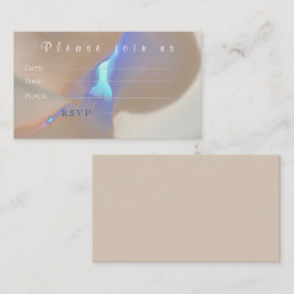 Flat Minimalist Invite Card Notitiekaartje