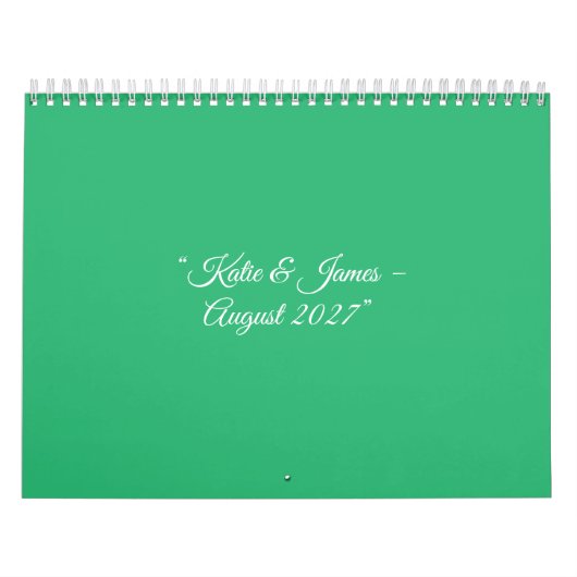 Flat Mint Green Background – Wedding Design Kalender (Hoes)