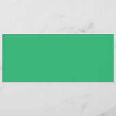 Flat Mint Green Background – Wedding Design Programmakaart (Achterkant)