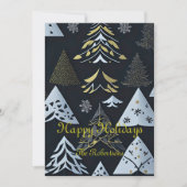 Flat Modern Elegant Holiday Kaart (Voorkant)