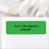 Flat Neon Green Background – School Texture Etiket (Insitu)