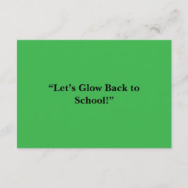 Flat Neon Green Background – School Texture Informatiekaartje