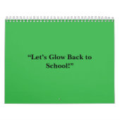 Flat Neon Green Background – School Texture Kalender (Hoes)