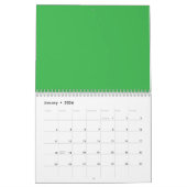 Flat Neon Green Background – School Texture Kalender (Jan 2026)
