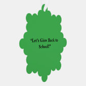 Flat Neon Green Background – School Texture Ornament Kaart (Rechts)