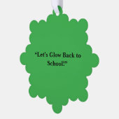 Flat Neon Green Background – School Texture Ornament Kaart (Links)