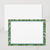 Flat Note Card-Peacock Feathers Notitiekaartje (Voorkant / Achterkant)