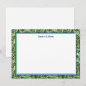 Flat Note Card-Peacock Feathers Notitiekaartje (Voorkant / Achterkant)