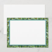 Flat Note Card-Peacock Feathers Notitiekaartje (Voorkant / Achterkant)