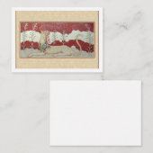 Flat Note Card with Minoan Grifon Notitiekaartje (Voorkant / Achterkant)