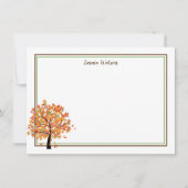 Flat Note Kaart-herfst Notitiekaartje (Voorkant)