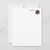 Flat Note Kaart Louis Newie de redding Pekingese Notitiekaartje (Achterkant)