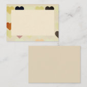 Flat Note Kaart met hart Notitiekaartje (Voorkant / Achterkant)