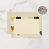 Flat Note Kaart met hart Notitiekaartje (Voorkant / Achterkant in situ)