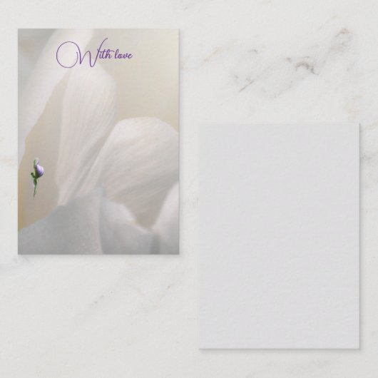 Flat Note-kaart Notitiekaartje (Voorkant / Achterkant)