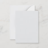 Flat Note-kaart Notitiekaartje (Achterkant)