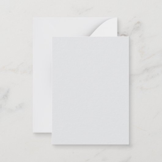 Flat Note-kaart Notitiekaartje (Achterkant)