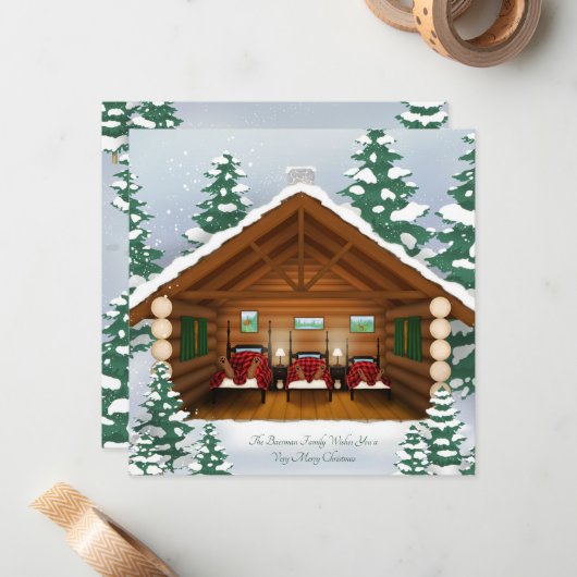 Flat Note-kaart Notitiekaartje (Voorkant / Achterkant in situ)