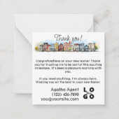 Flat Note-kaart Notitiekaartje (Voorkant)