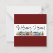 Flat Note-kaart Notitiekaartje (Achterkant)