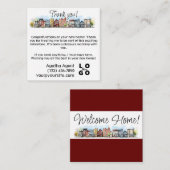 Flat Note-kaart Notitiekaartje (Voorkant / Achterkant)