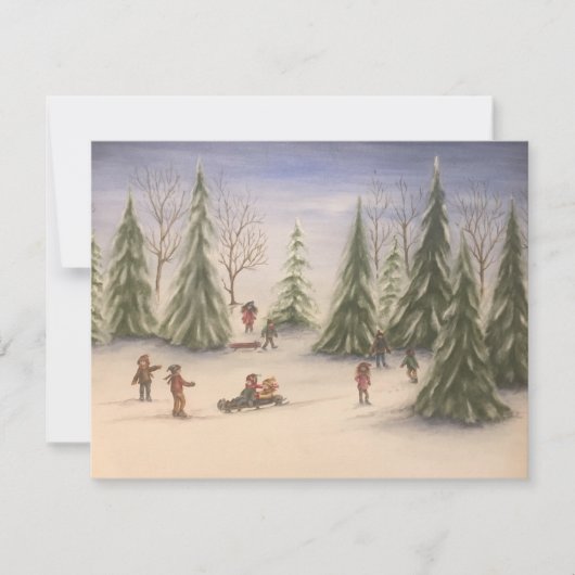 Flat Note-kaart Notitiekaartje (Voorkant)