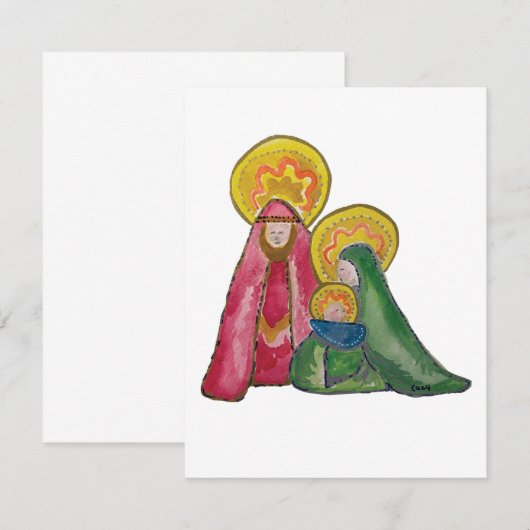 Flat Note-kaart Notitiekaartje (Voorkant / Achterkant)